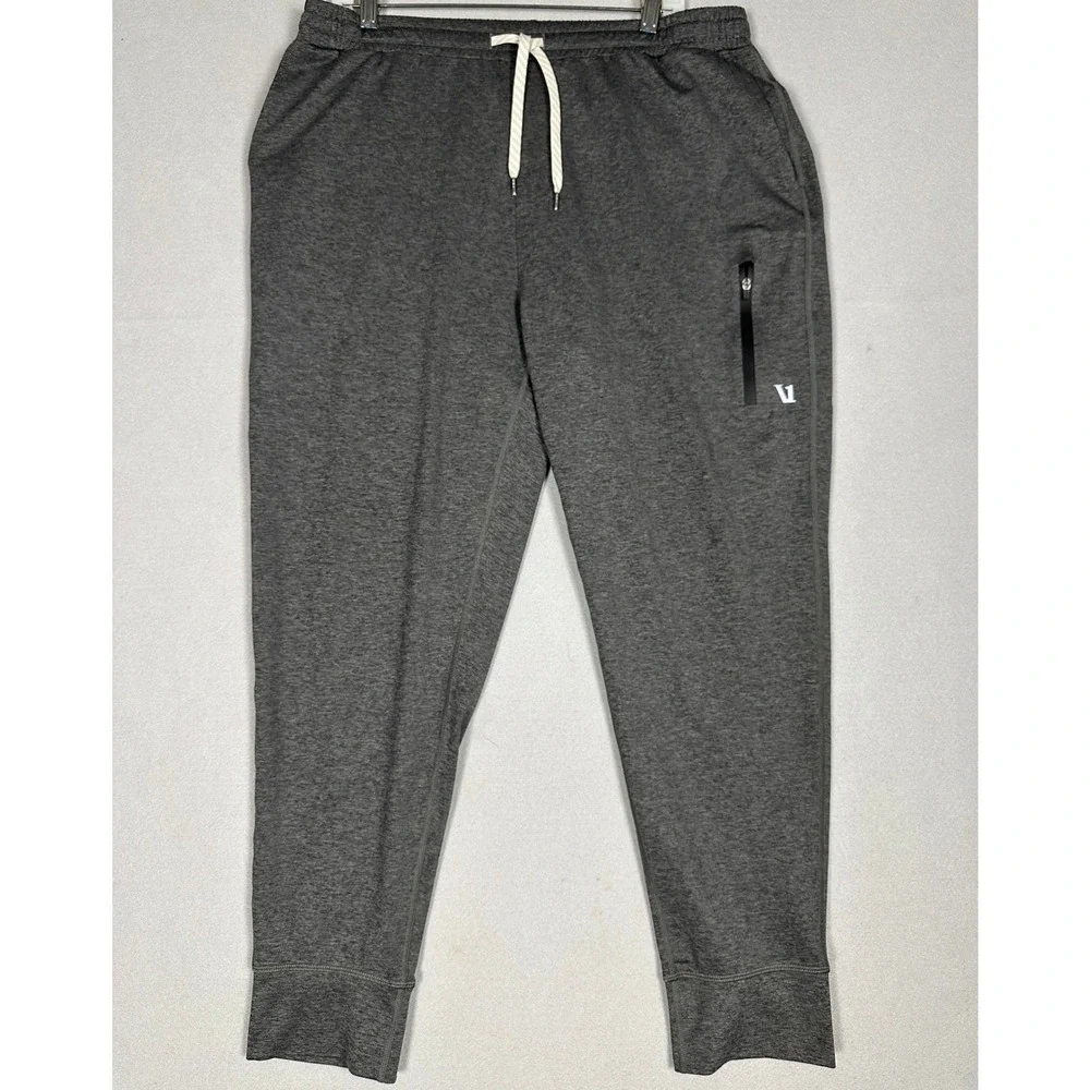 Vuori Sunday Performance Joggers Mens XL Charcoal Grey Heather Athletic Pants